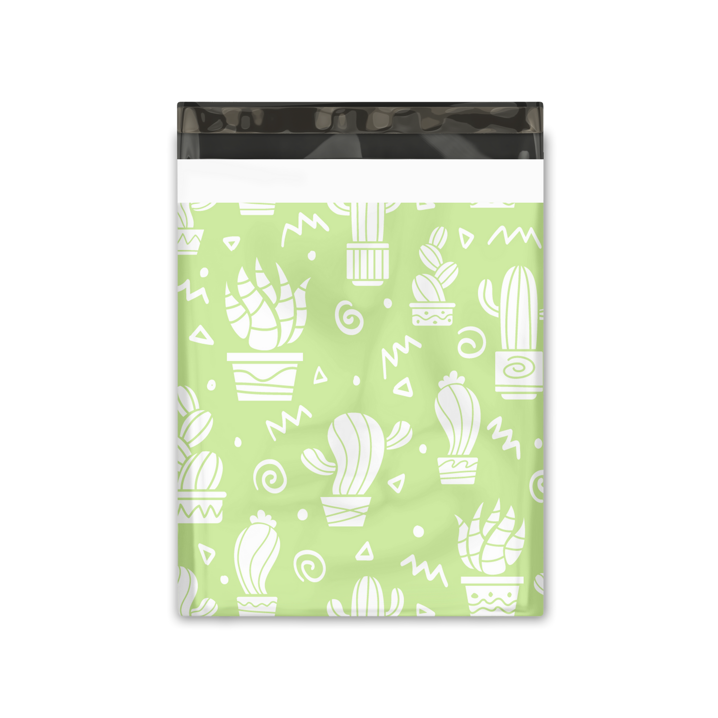 12x15" Green Cactus Poly Mailers
