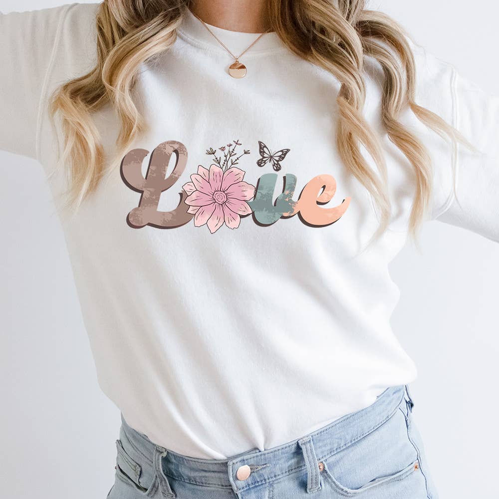 Love Floral Sweatshirt
