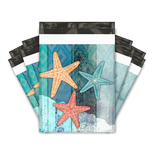 10x13" Poly Mailers - Starfish