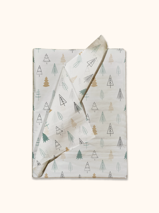 Fir Trees Christmas Tissue Paper, Wrapping Paper