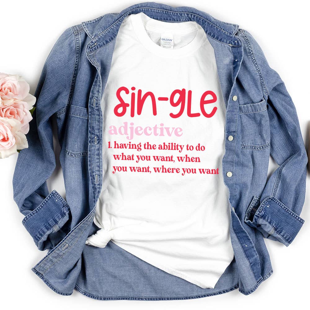 Single Adjective, Valentine's Day Tee