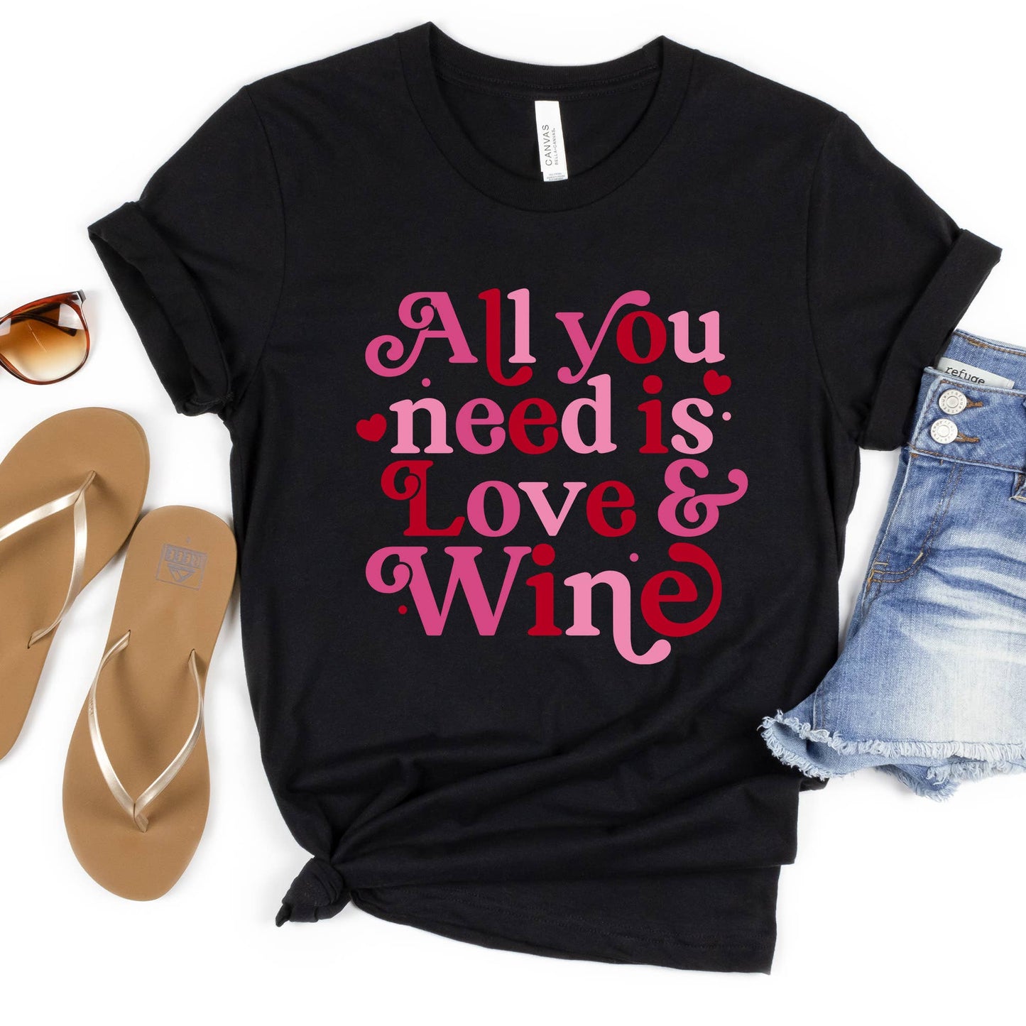 Love and Wine Valentine's Day Shirt