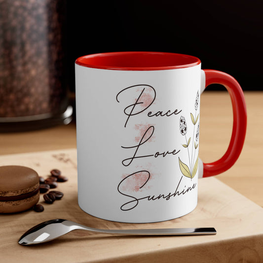 Peace Love Sunshine Coffee Mug