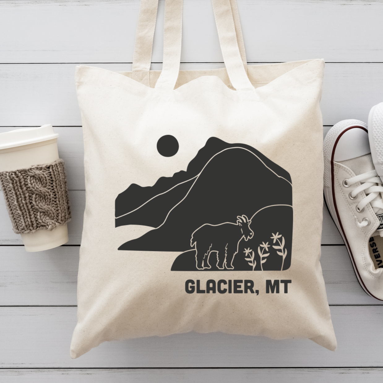 Glacier National Park Canvas Totes