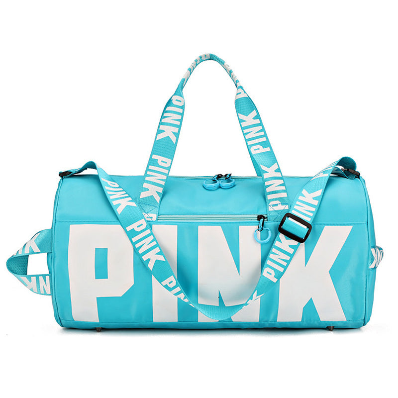 "PINK" Letters Traveling Duffle Bag, Fitness Accessories