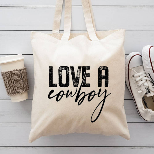 Love a Cowboy Canvas Totes