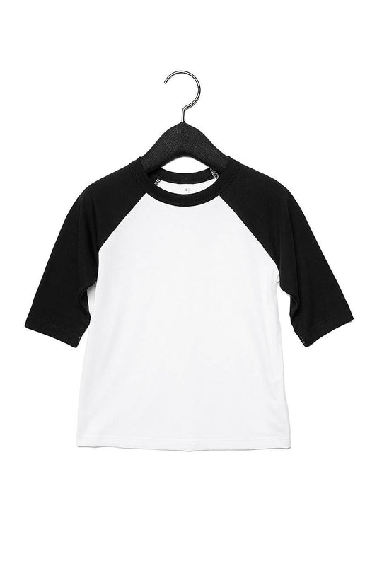 Bella Canvas TODDLER 3/4 SLEEVE BASEBALL TEE