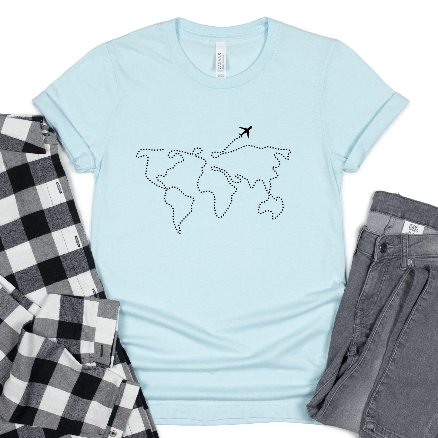 Continents Airplane Shirt