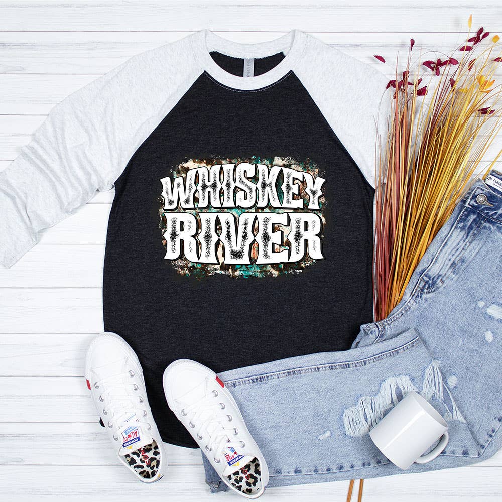 Whiskey River Baseball 3/4 Shirt