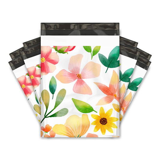 10x13" Poly Mailers Spring Flowers