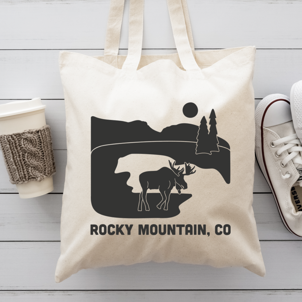 Rocky Mountain National Park Canvas Totes