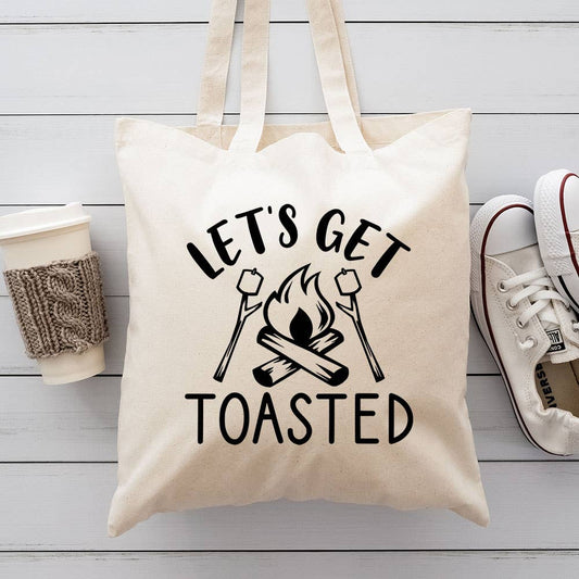 Let's Get Toasted Camping Canvas Totes