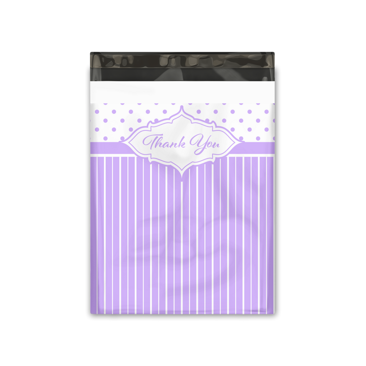 10x13" Poly Mailers - Thank you Purple