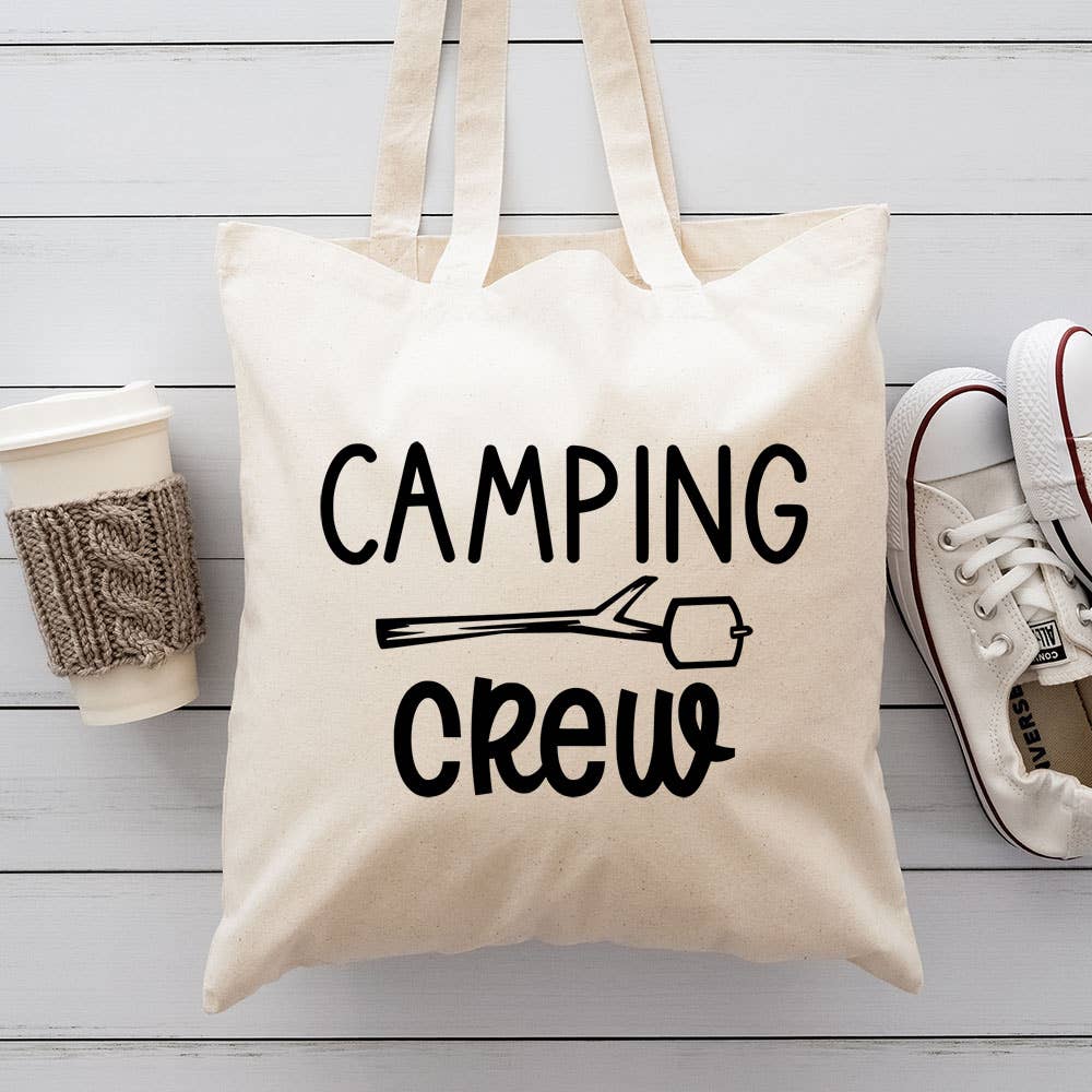 Camping Crew Canvas Totes