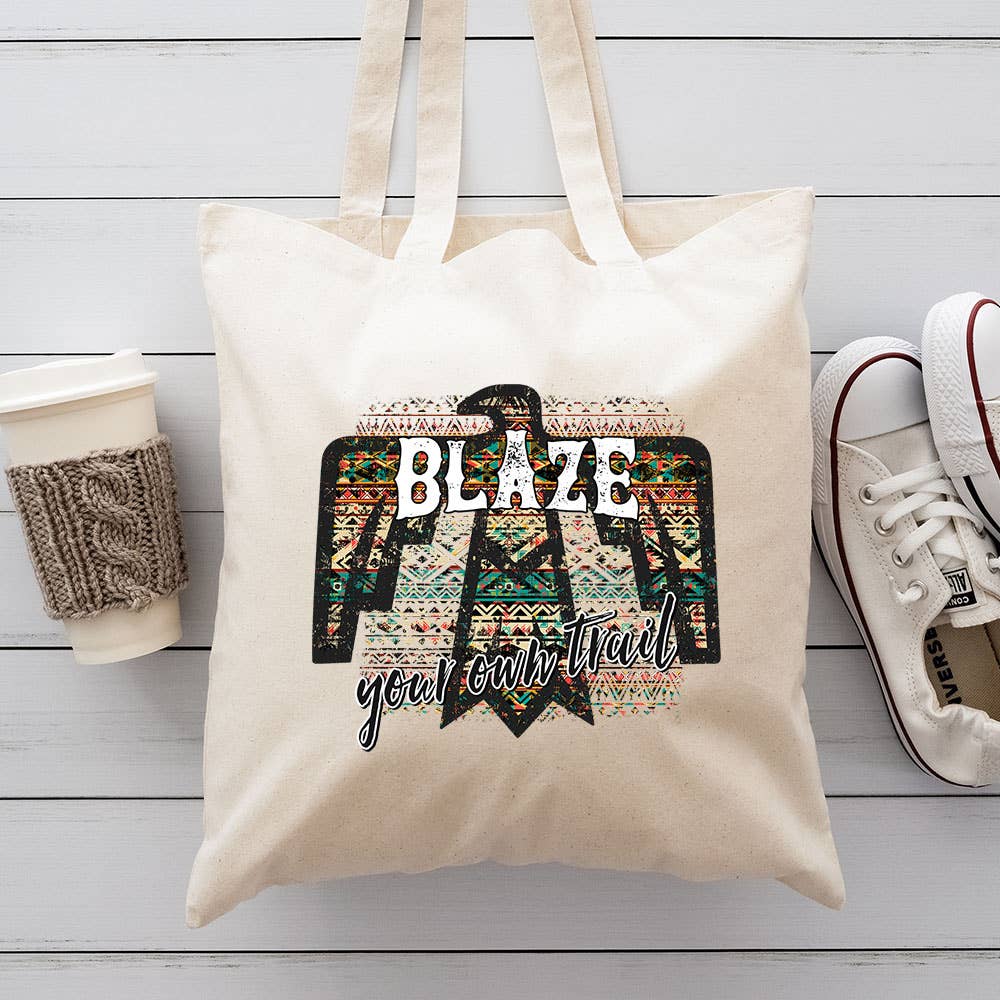 Blaze Your Own Trail Canvas Tote Bag
