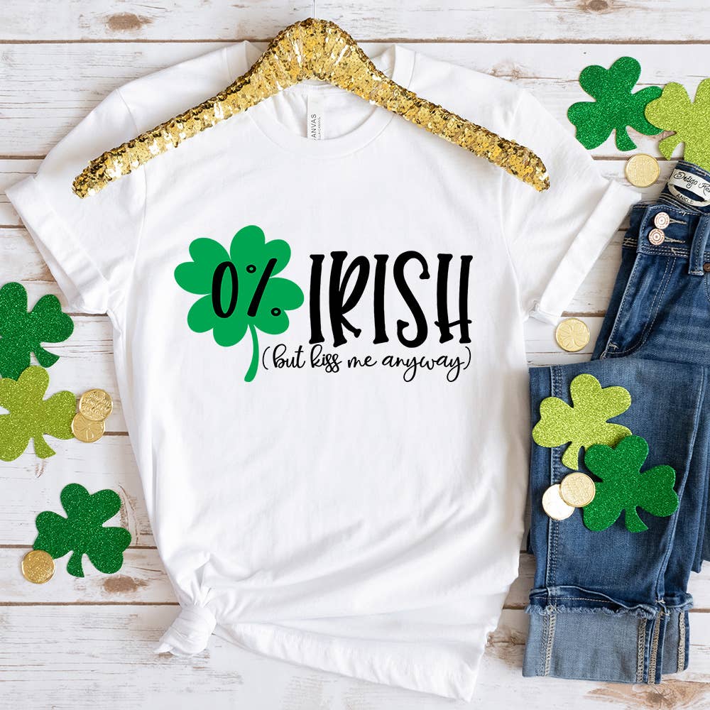 0% Irish But Kiss Me Anyway Shirt