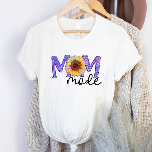 Mom Mode Sunflower Graphic Tee