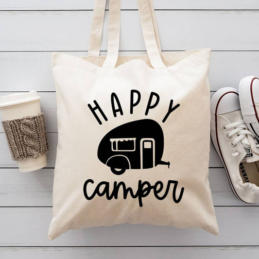 Happy Camper Canvas Totes