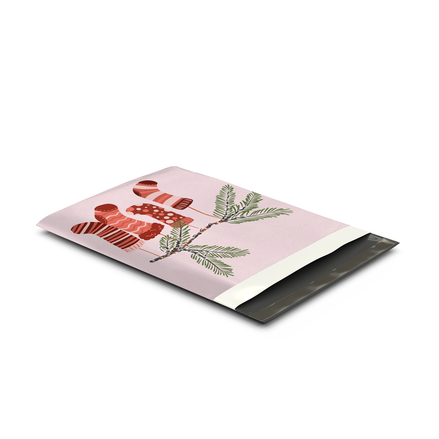 10x13" Poly Mailers - Christmas Stockings