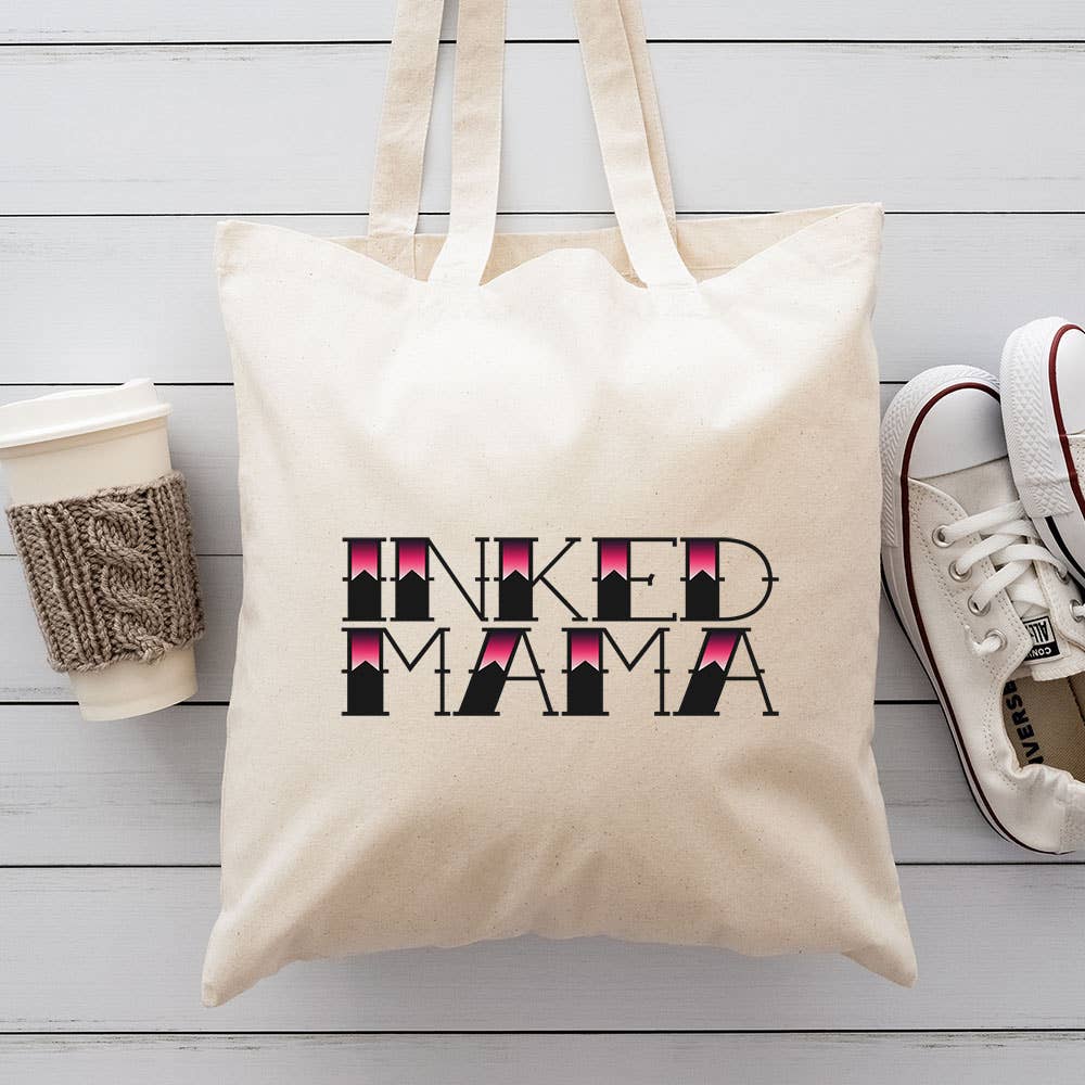 Inked Mama Canvas Tote Bag