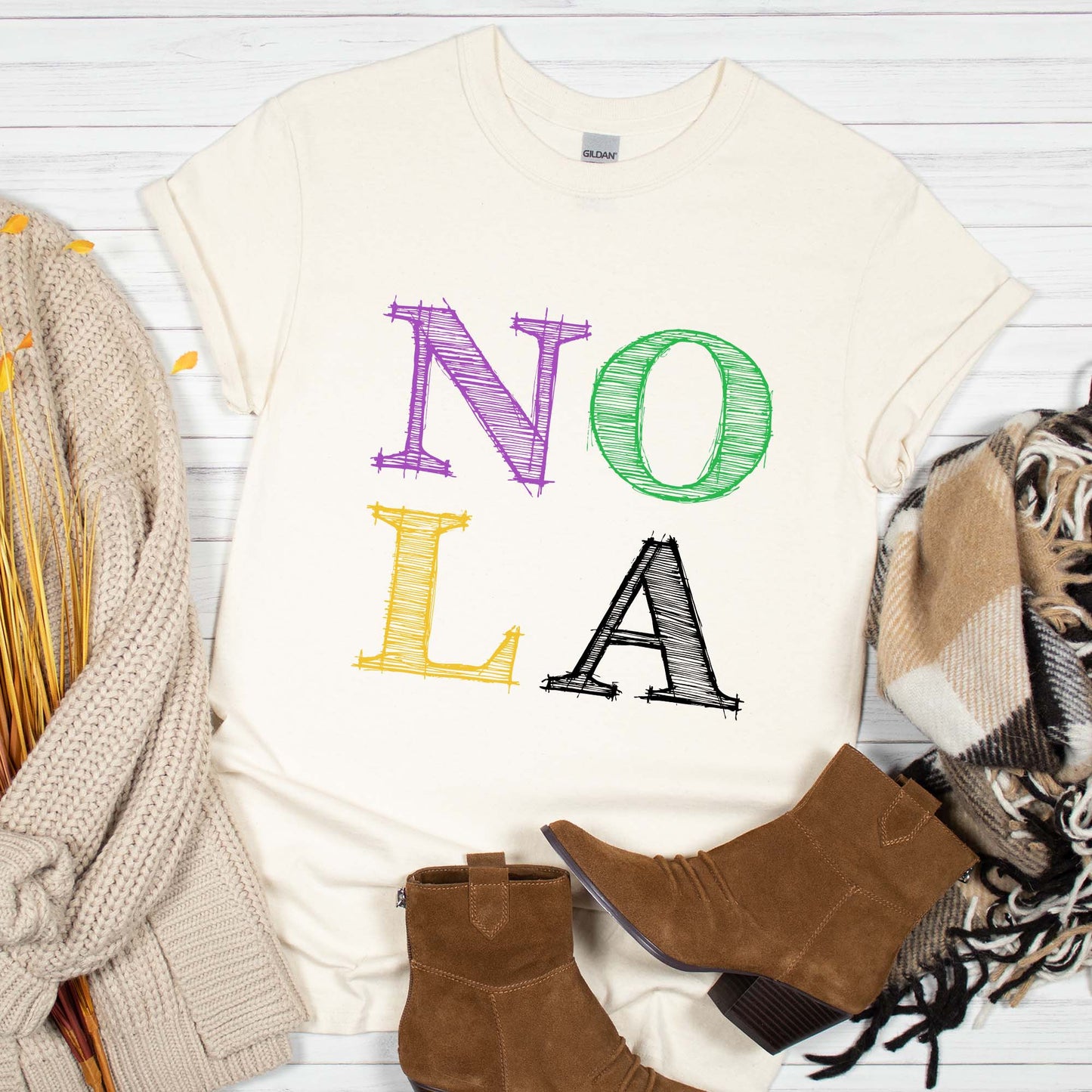 NOLA Mardi Grass T-shirt, Unisex Tee