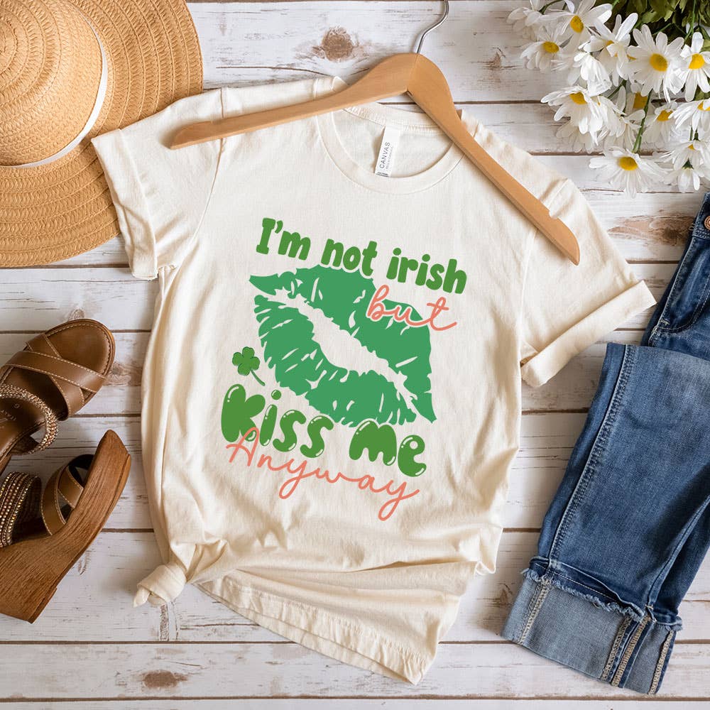I'm Not Irish But Kiss Me Shirt, Patrick's Day Tee