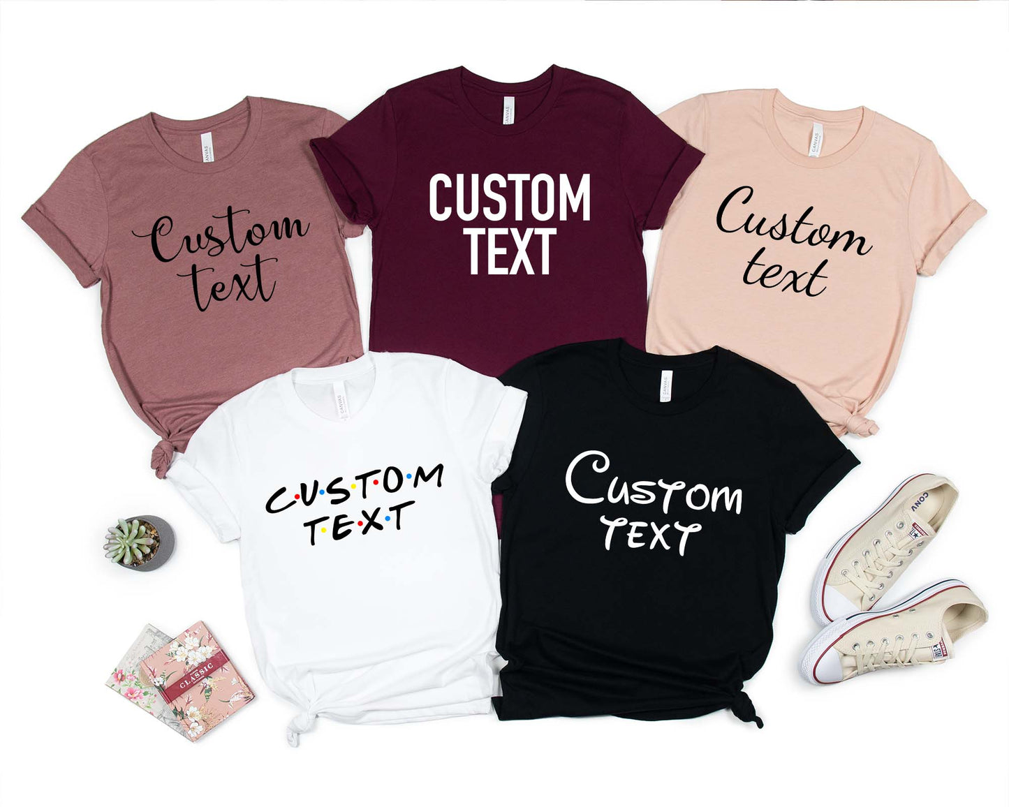 Custom Shirt, Custom Text T-shirt, Your Logo Tshirt