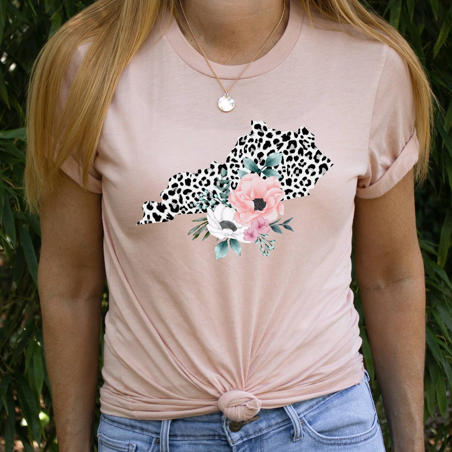 KENTUCKY State Leopard Print Floral Shirt