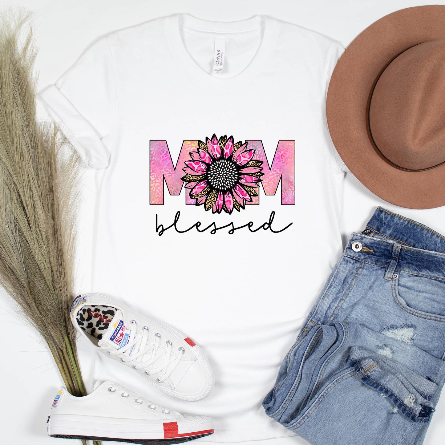 Blessed Mom Floral Shirt