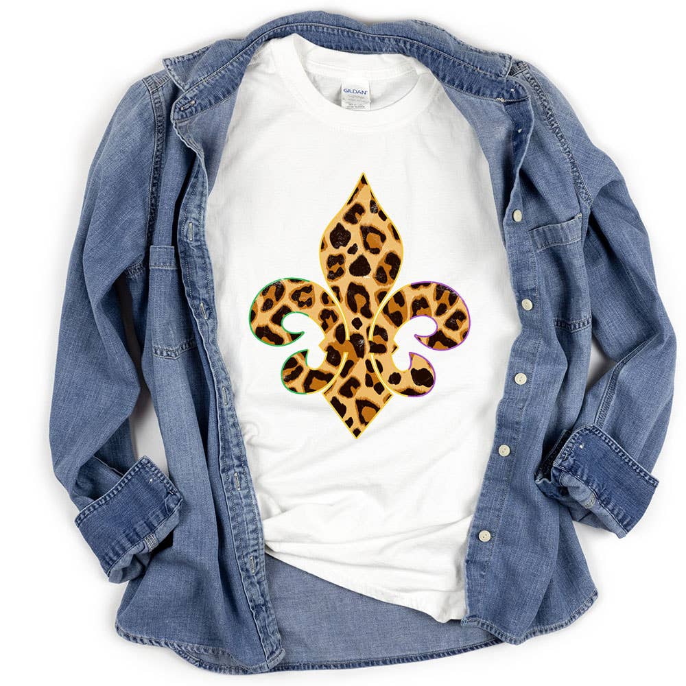 Mardi Gras New Orleans Leopard Print Shirt