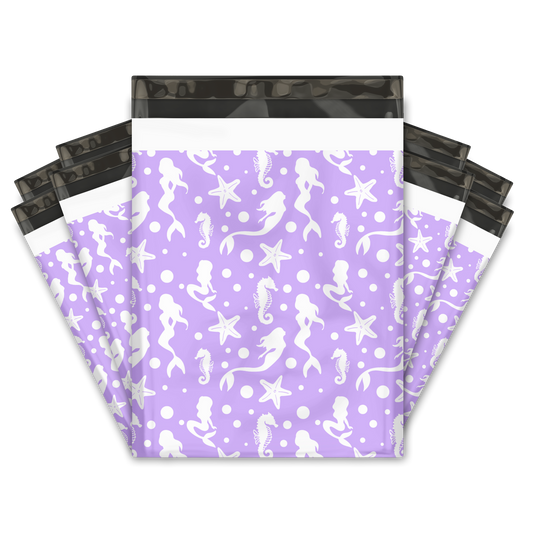 12x15" Purple Mermaids Poly Mailers