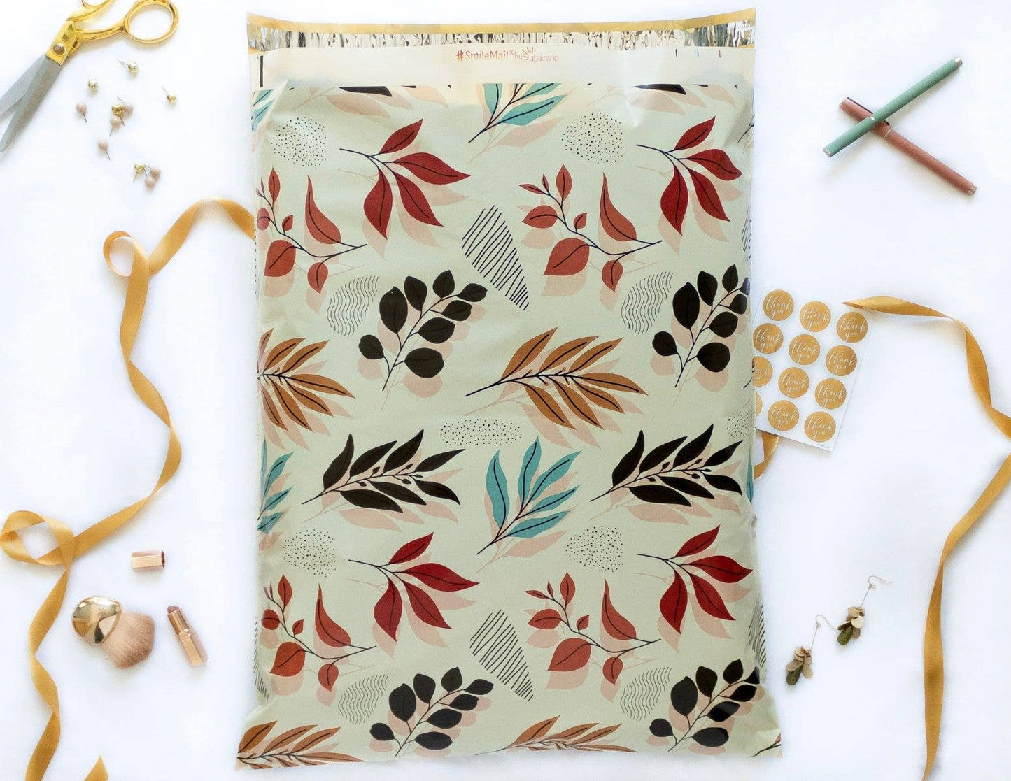 14x17" Fall Leave Poly Mailers