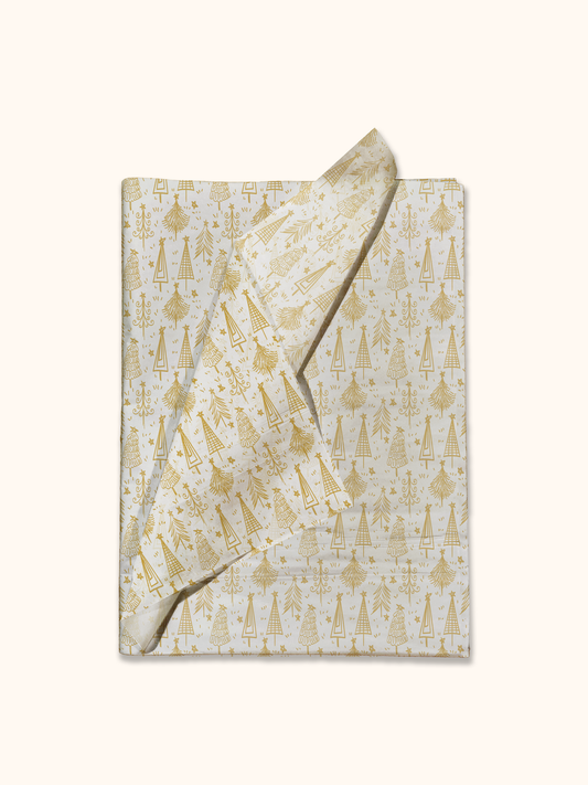 Golden Trees Tissue Paper, Wrapping Paper