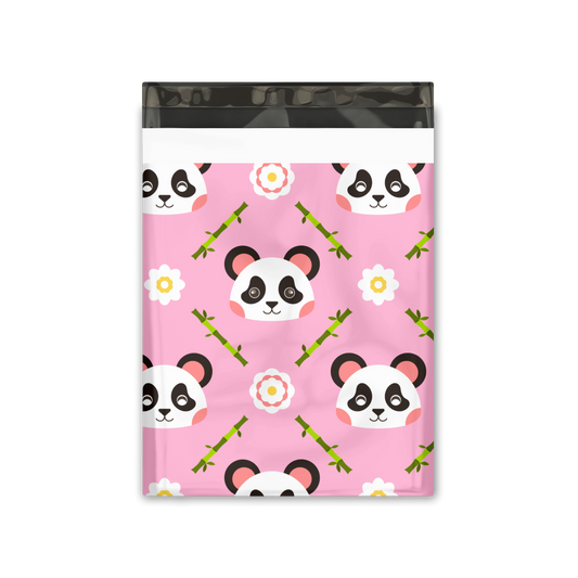 10x13" Poly Mailers Panda Design