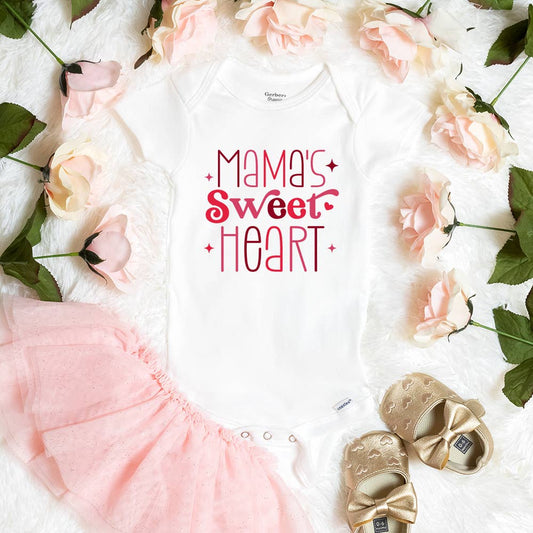 Mama's Sweet Heart Baby Onesie