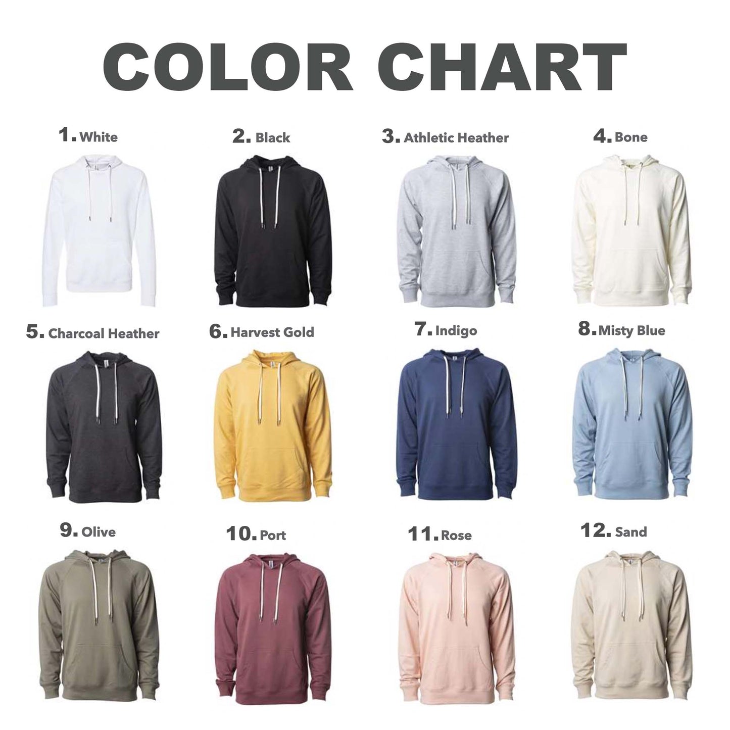 Unisex Lightweight Loopback Terry Hoodie