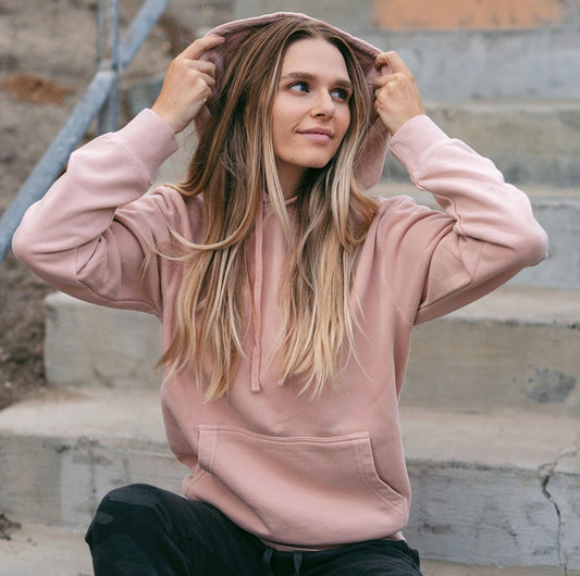 Unisex Lightweight Loopback Terry Hoodie