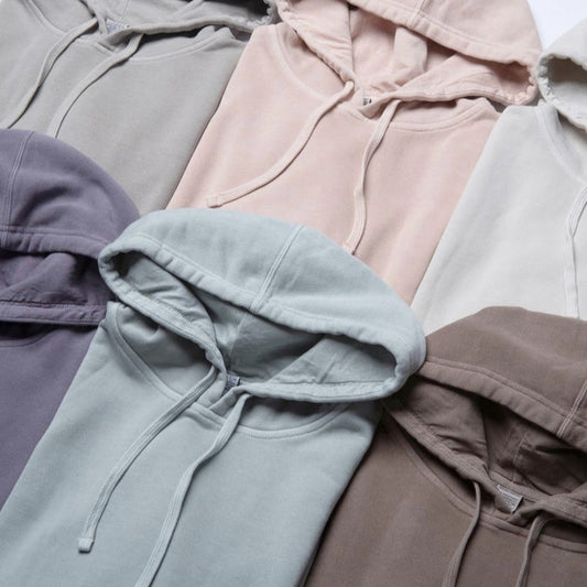 Unisex Midweight Pigment-Dyed Hooded Sweatshirt