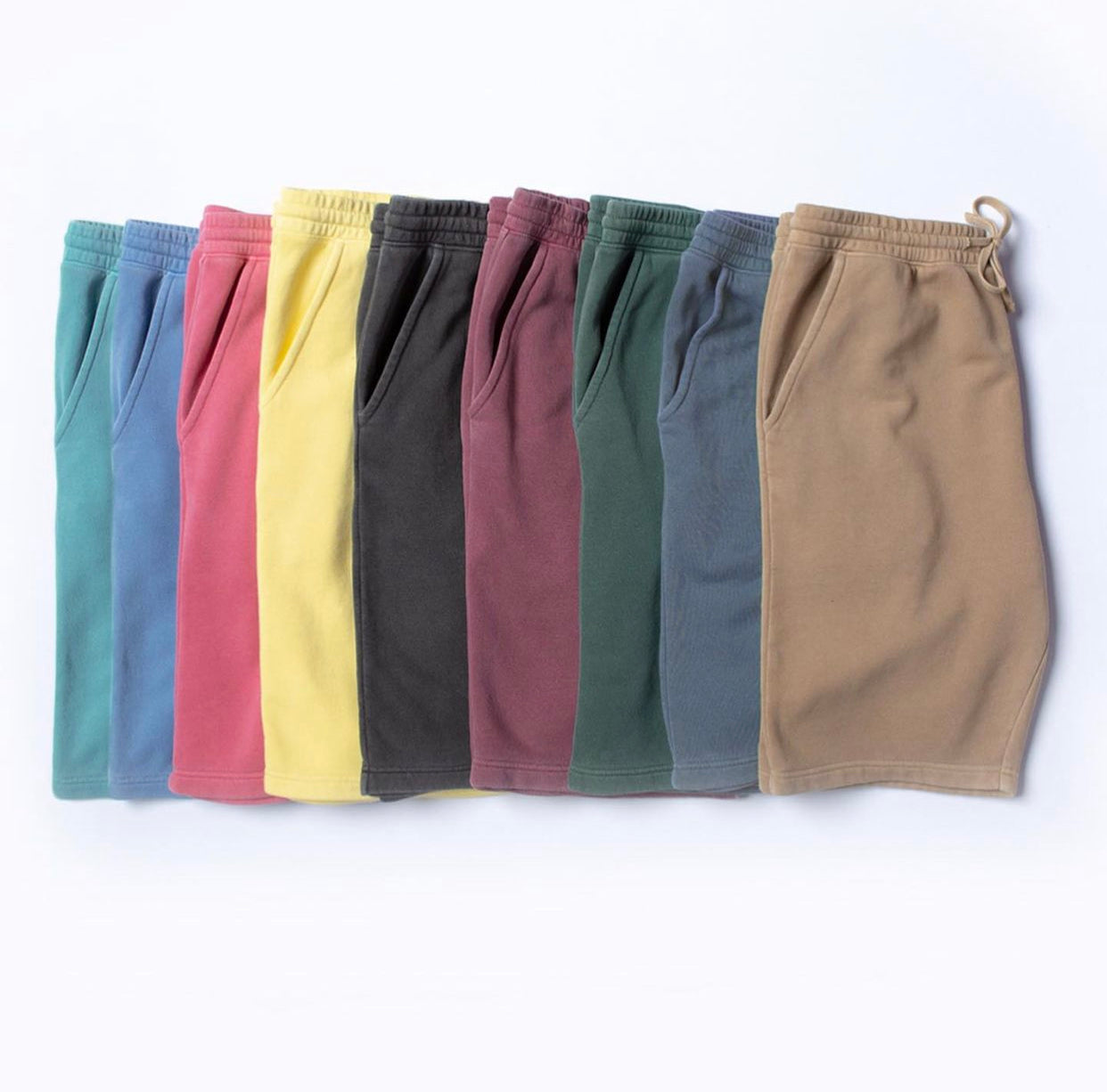 Wave Wash Pigment Dyed Sorority Sweat-Shorts