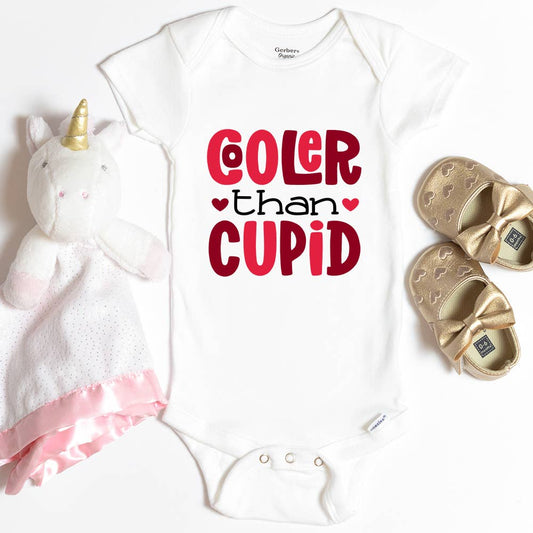 Cooler Than Cupid Baby Onesie