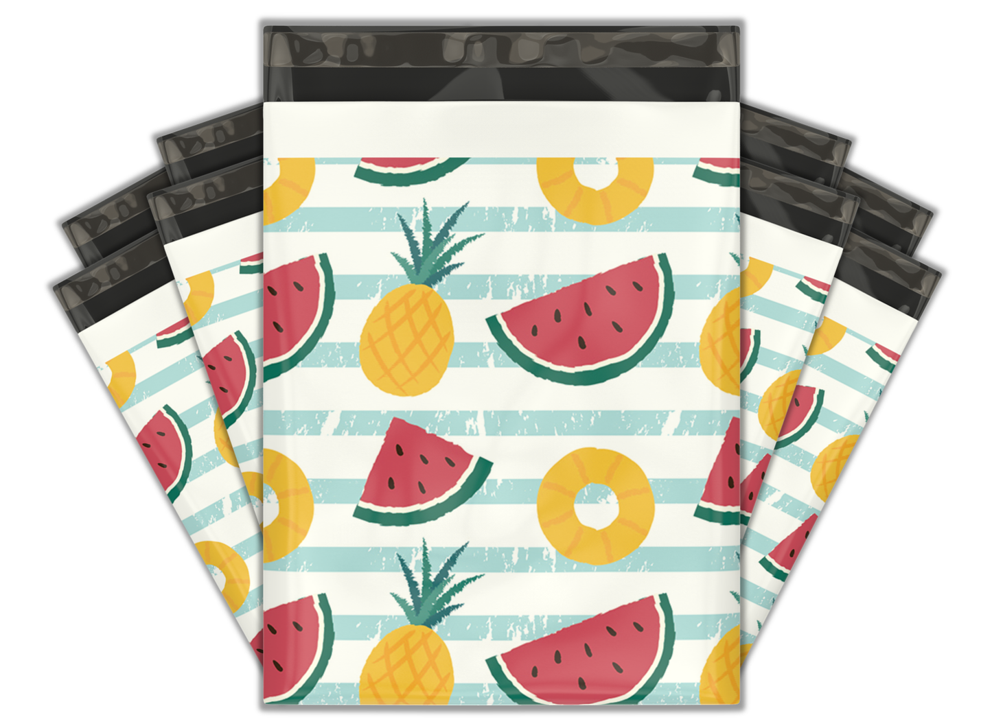 10x13" Poly Mailers - Watermelon and Pineapples