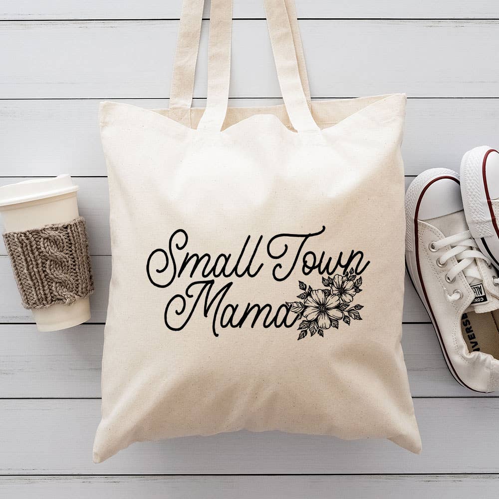 Small Town Mama Canvas Totes