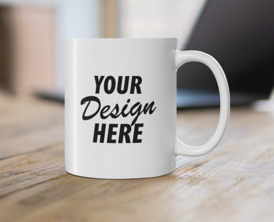Custom Mugs, Your Logo Coffee Mug, 11 oz Mug