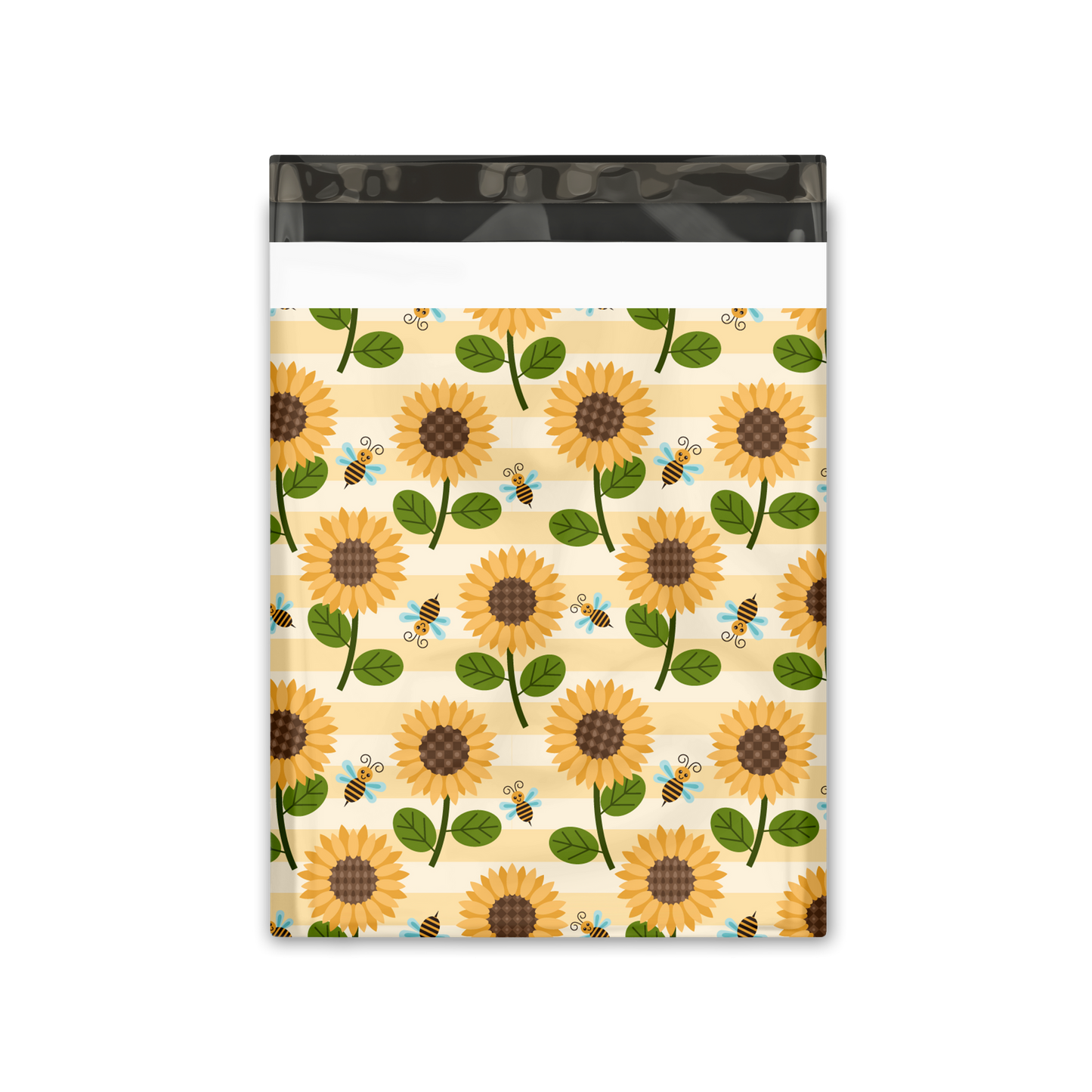 12x15" Sunflowers and Bees Poly Mailers