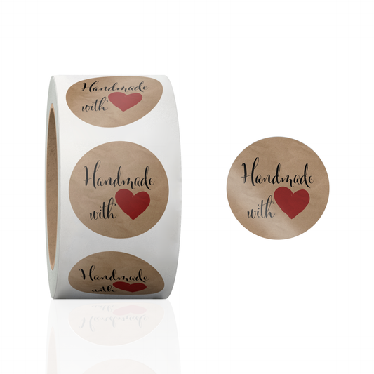 Handmade with Love Stickers, Packing Stickers