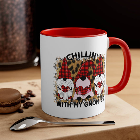 Chillin' With My Gnomes Valentine's Day Coffee Mug