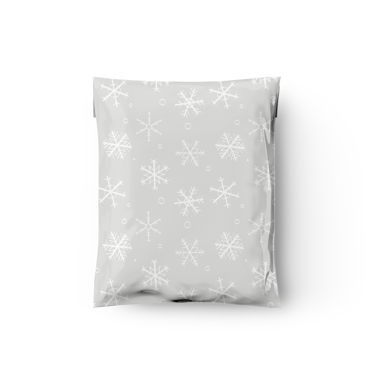 12x15" Winter Snowflake Poly Mailers