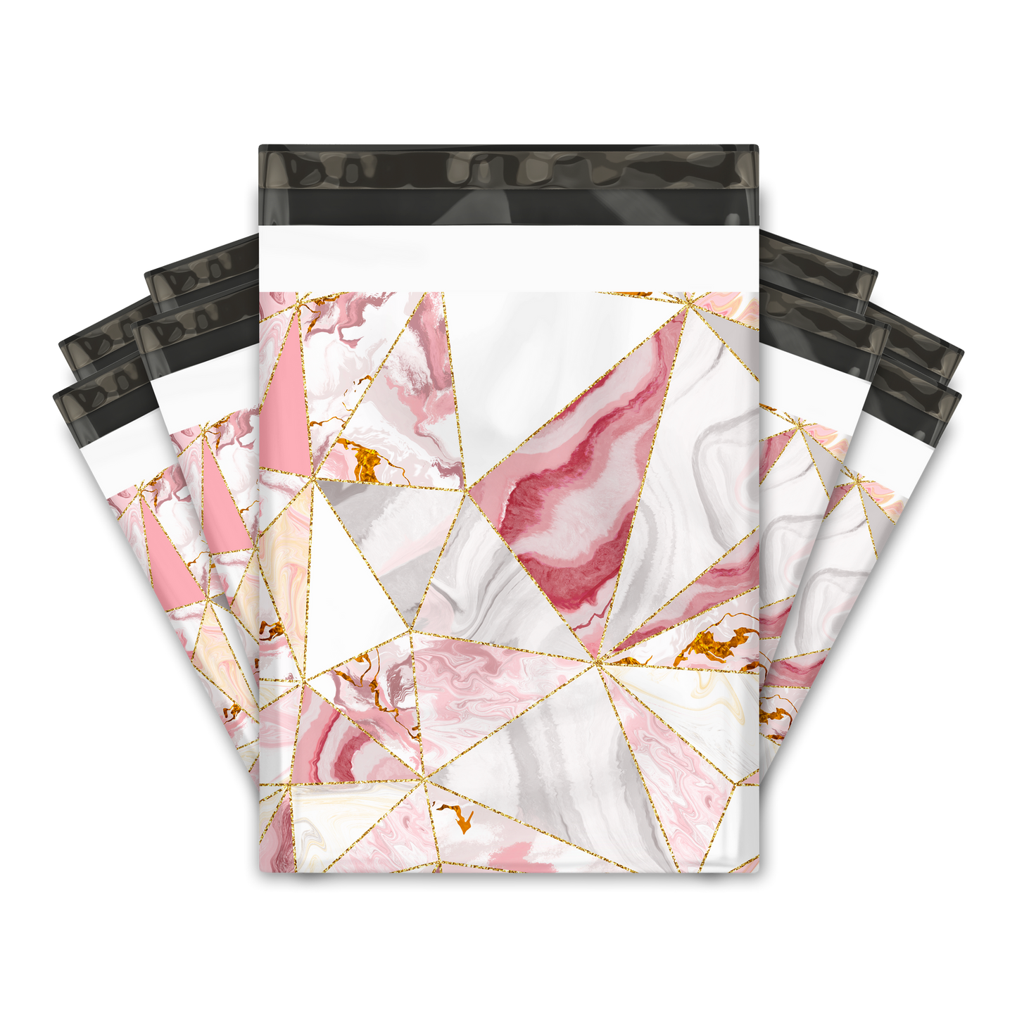 10x13" Poly Mailers - Pink Metal
