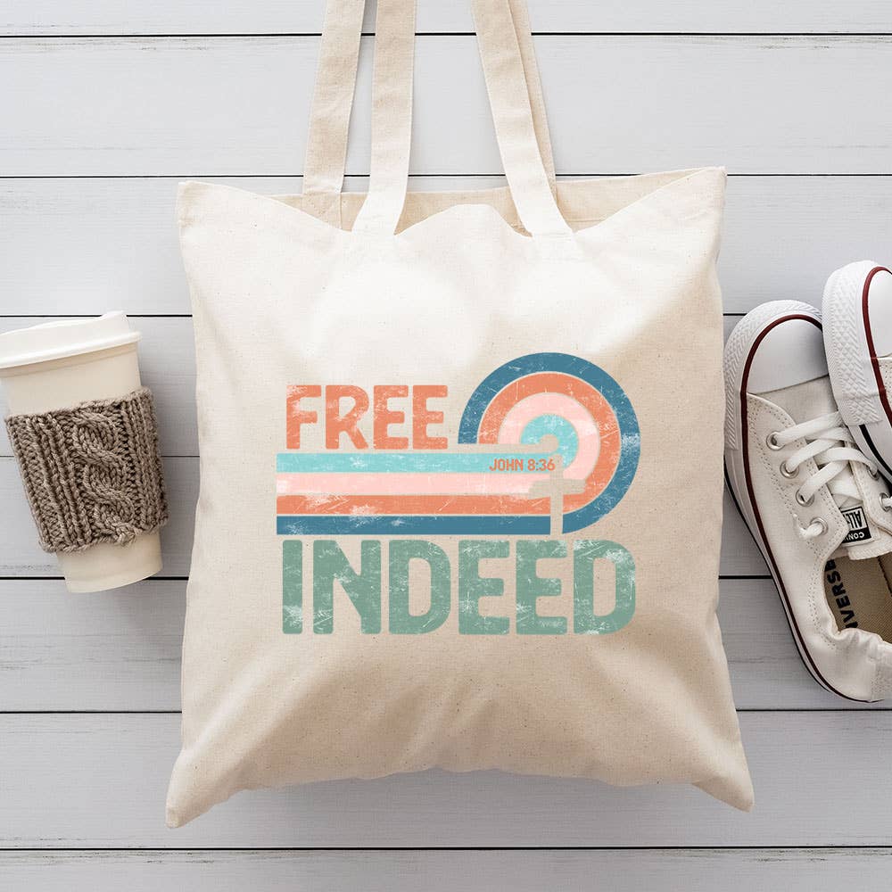 Free Indeed Canvas Totes
