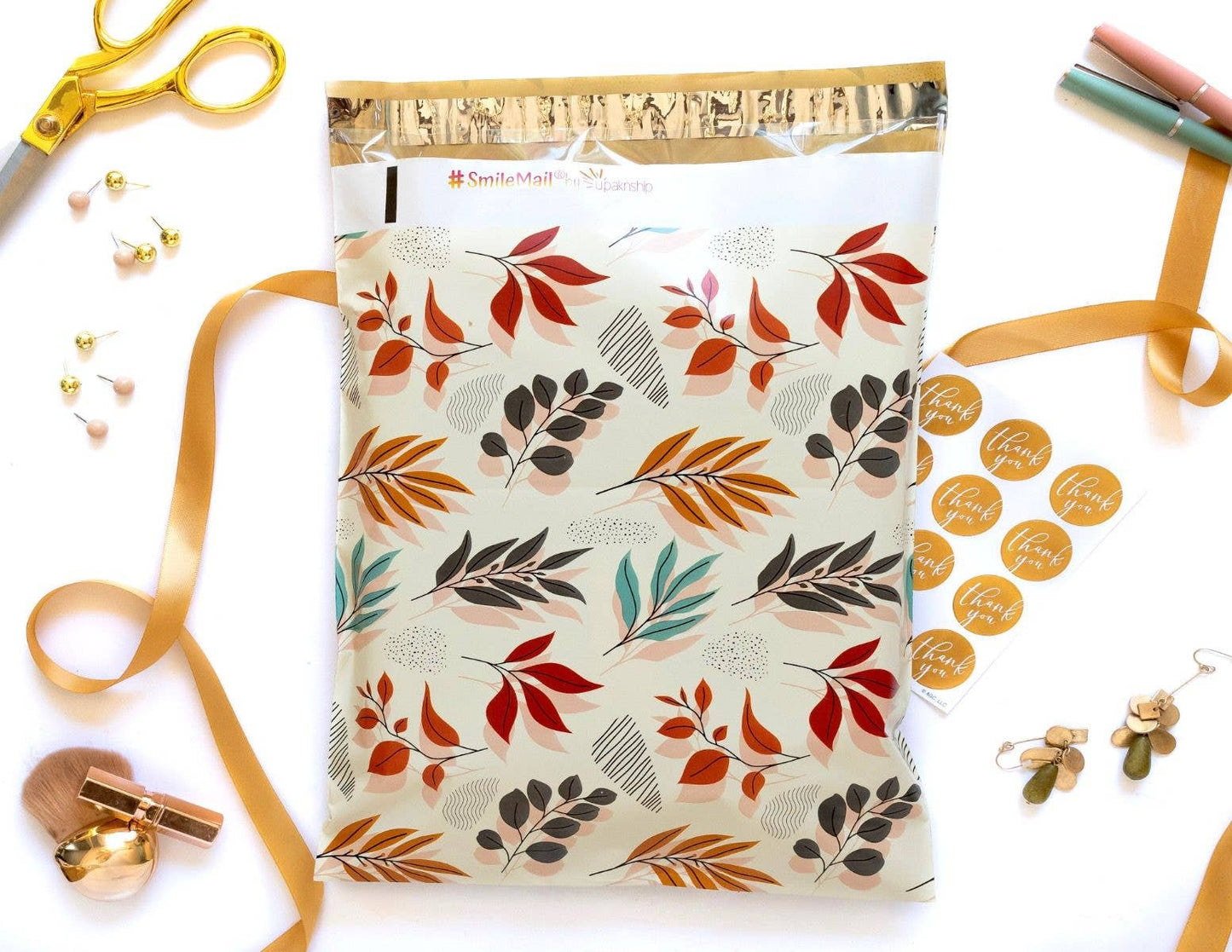 10x13" Poly Mailers - Fall Leaves